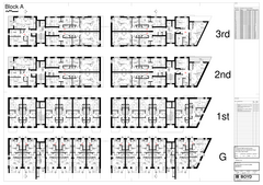 Block a proposed floor plans
